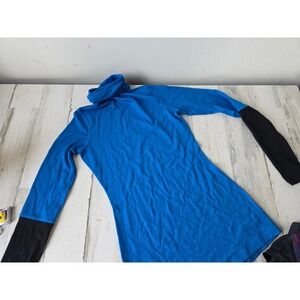 Lululemon sz 4 blue turtleneck black st moritz long sleeve shirt beaming blue
